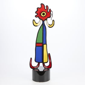 Joseph Meerbott Painted Aluminum Sculpture 1996