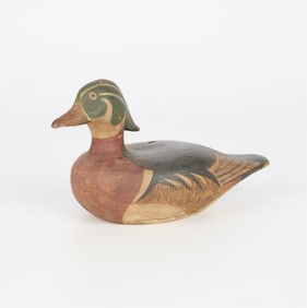Attr. Joseph Lincoln Wooden Mallard Duck Decoy