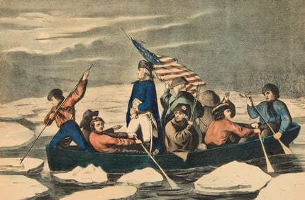 Currier & Ives "Washington Crossing the Delaware"