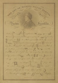 After Ben Franklin "The Art of Making Money" Rebus