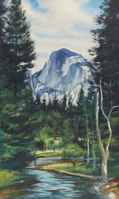 C. Robert Perrin "Yosemite" Landscape Painting