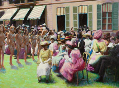 Richard George "Fashion Show" Painting