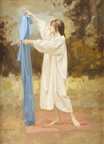 William Whitaker "Blue Sheet" Oil Painting