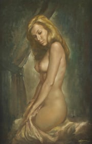 Leo Jansen Nude Portrait Painting