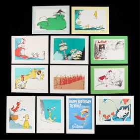 12 Dr. Seuss Illustration Lithographs