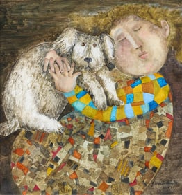 Boulanger "La Chien Que J'Aime" Painting 2009