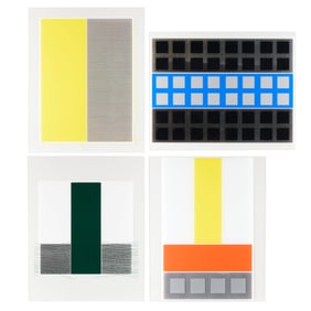 4 Jesus Soto "Jai-Alai" Screenprints 1969