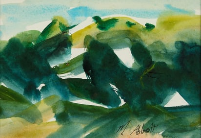 Mary Abbott Green Abstract Watercolor