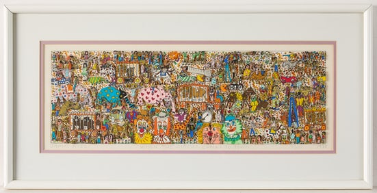 James Rizzi "When the Circus Comes" Collage