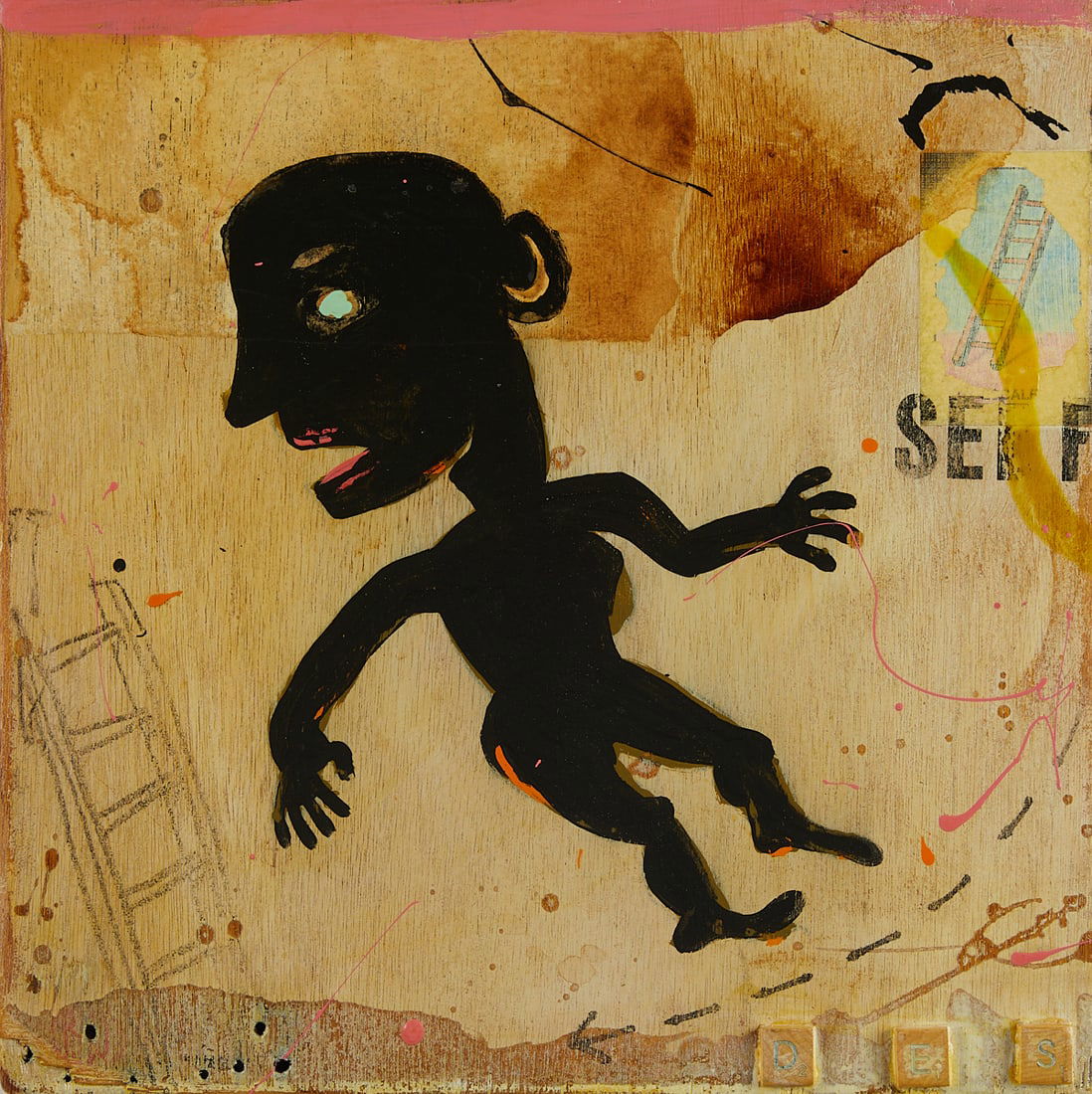 John Nelson "Trip" Mixed Media Painting (1 of 4)