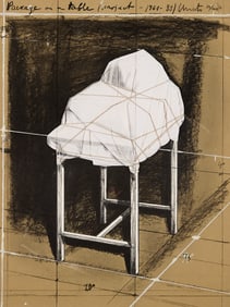 Christo "Package on a Table, Project" Print