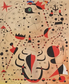 Joan Miro Plate XII from "Constellations" 1959