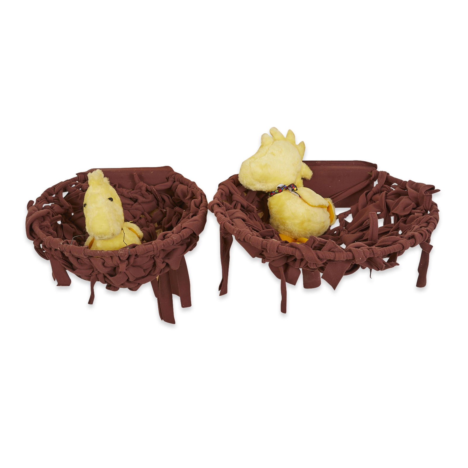 2 Large 25" Plush Woodstock Dolls in Nests