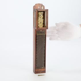 19th c. Japanese Shaku Dokei Pillar Clock