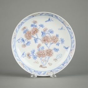 18th c. Japanese Nabeshima Porcelain Imari Dish