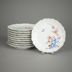 Set 10 Antique Japanese Kakiemon Porcelain Plates