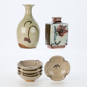 Grp 7 Japanese Stoneware Incl. Kawai Kanjiro