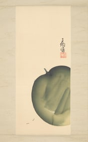 Otani Kubutsu Melon & Ants Scroll Painting
