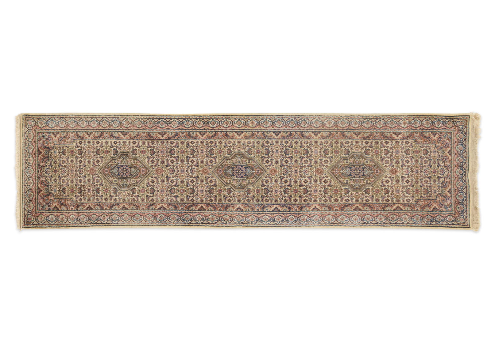 Persian Tabriz Floral Runner Rug 9'10" x 2'7" (1 of 3)