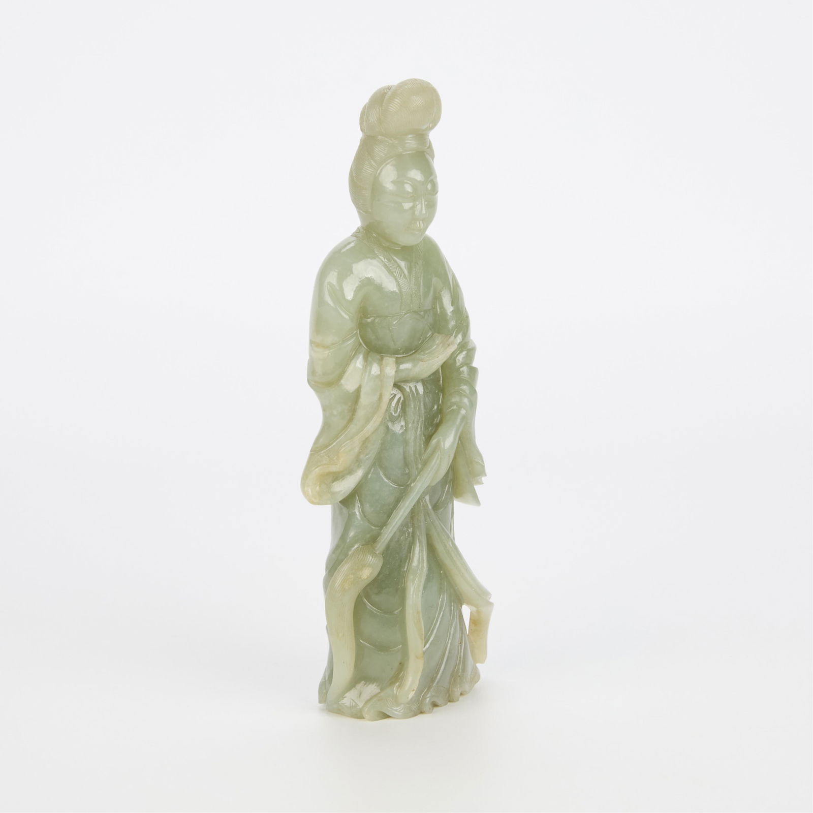 Chinese Tang Style Celadon Jade Beauty Figurine (1 of 5)