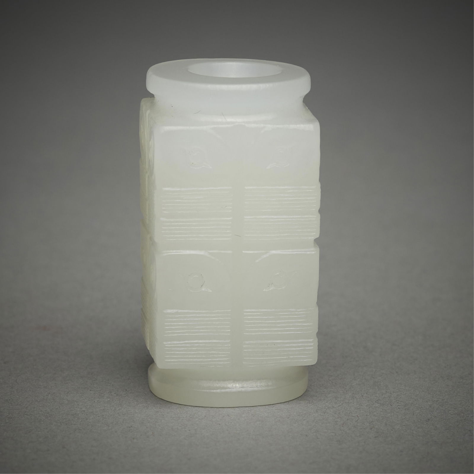 Small Chinese Carved Pale Jade Cong (1 of 12)