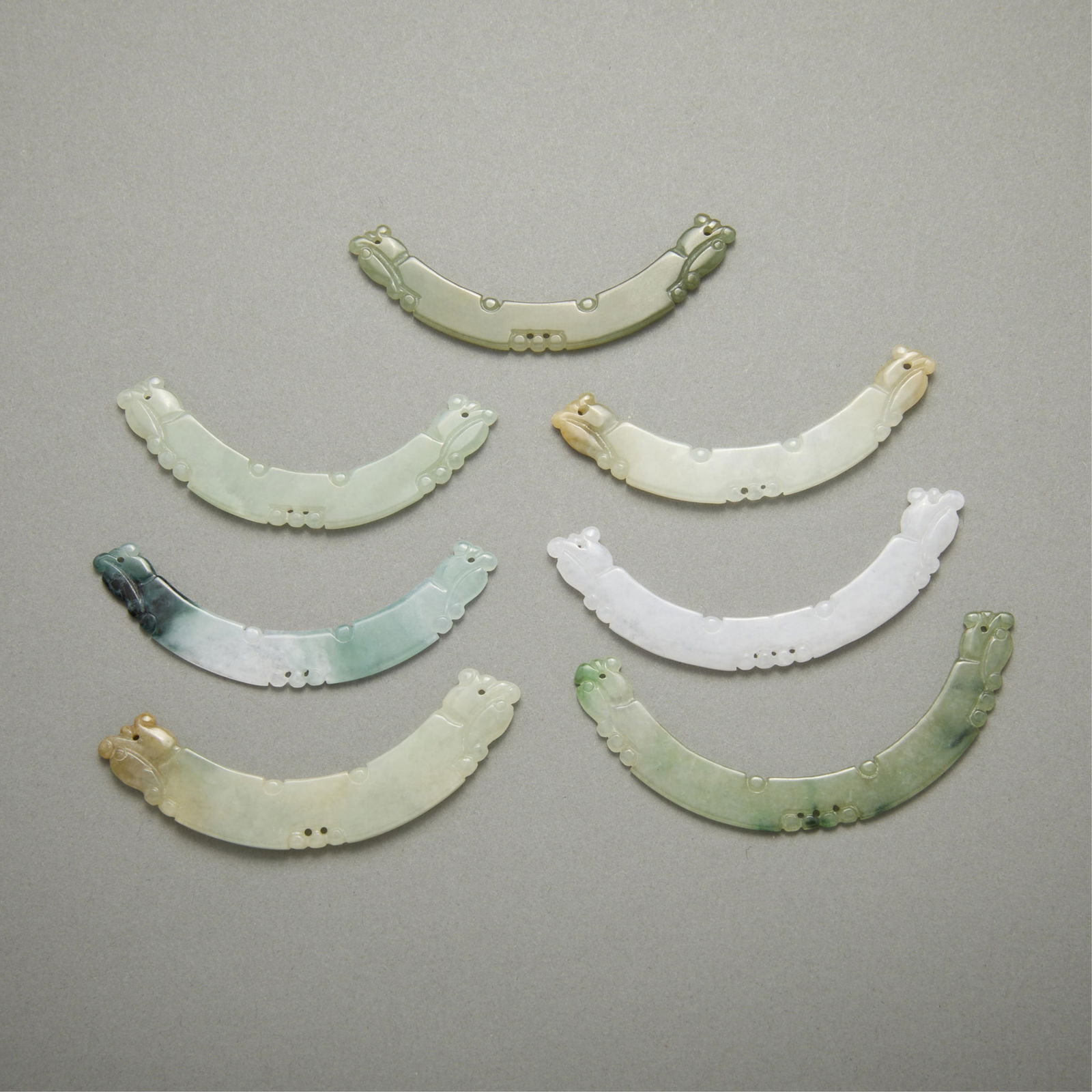 7 Chinese Jadeite Pendants (1 of 5)