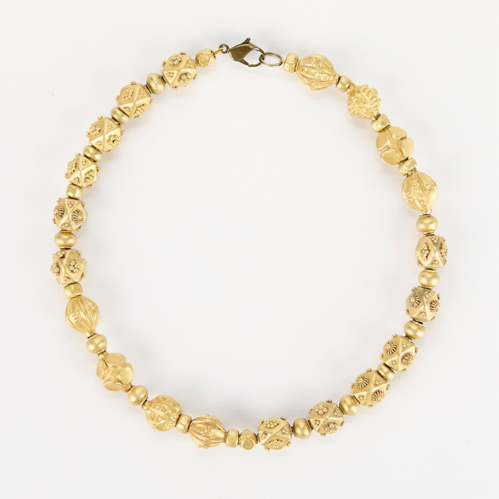 Ancient Chinese Gold Bead Necklace (1 of 4)