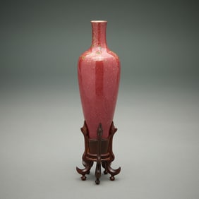 Chinese Kangxi Oxblood Porcelain Vase
