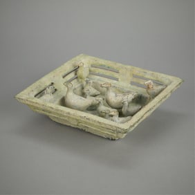 Chinese Han Dynasty Duck Pond Pottery Model