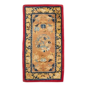 Antique Chinese Ningxia Rug 3'6" x 2'