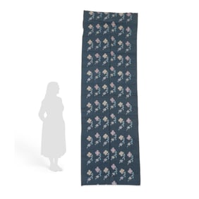 Japanese Floral Fabric Textile or Kimono Sash Belt