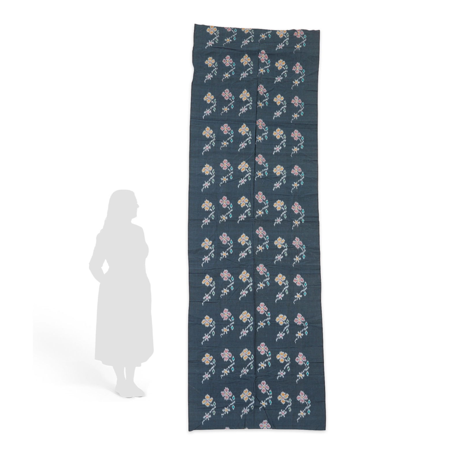 Japanese Floral Fabric Textile or Kimono Sash Belt (1 of 4)