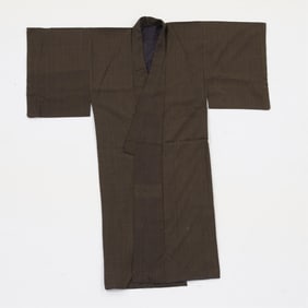 19th/20th c. Japanese Men's Nagagi Kimono Robe