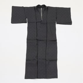 Early 20th c. Japanese Hitoe Summer Kimono Robe