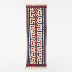 Turkish/Persian Wool Kilim Runner Rug 7'3" x 2'4"
