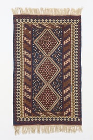 Turkish Wool Kilim Rug Textile 3'7" x 6'6"