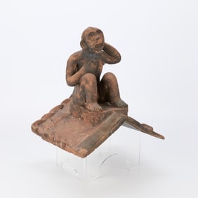 19th c. Southeast Asian Terracotta Roof Figure