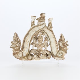 Thai Sukhothai Period Terracotta Garuda Oil Lamp