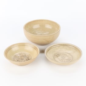 3 Thai Shipwreck Ceramic Bowls