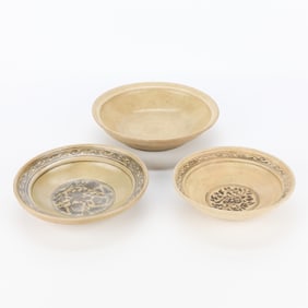 3 Thai Shipwreck Ceramic Bowls