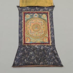 Late 19th/20th c. Tibetan Thangka Mandala Painting