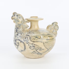 Vietnamese Annamese Phoenix Ceramic Ewer