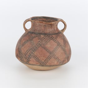 Late Neolithic Chinese Majiayao Ceramic Guan Jar