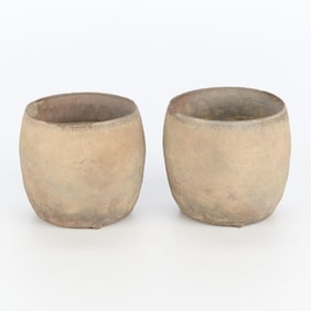 Pr Chinese Warring States Ch'uan Pottery Cups