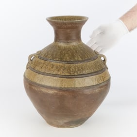 Large Chinese Ceramic Hu Storage Jar