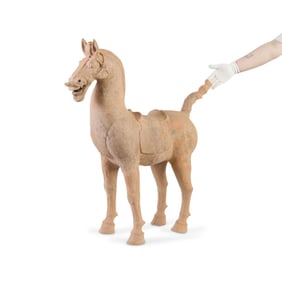 Chinese Han Dynasty Terracotta Horse Model