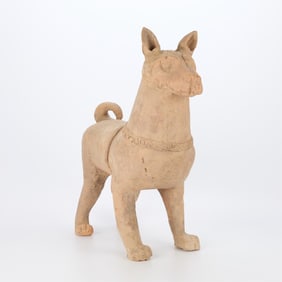 Large Han Dynasty Terracotta 24" Dog Model