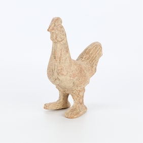Large Han Dynasty Mingqi Terracotta Rooster