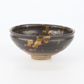 Chinese Song Jizhou Tortoiseshell Glazed Tea Bowl