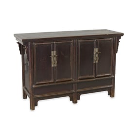 19th c. Chinese Qing Shanxi Yumu Elmwood Cabinet